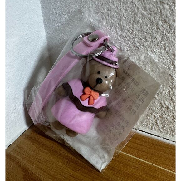 Starbucks Accessories - Starbucks Pink Mother Bearista Bear Key Chain NWT